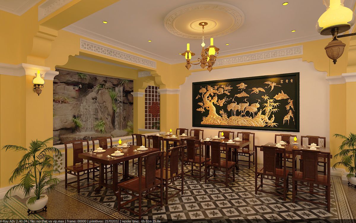 Nhà hàng phong cách Indochine: Nét đẹp giao thoa văn hóa Đông Tây 9 Thiết kế nhà hàng phong cách Indochine