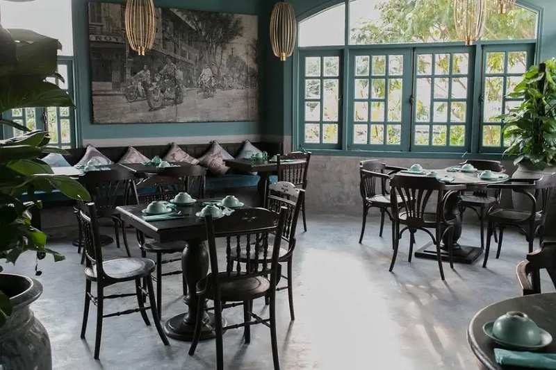 Nhà hàng phong cách Indochine: Nét đẹp giao thoa văn hóa Đông Tây 6 Thiết kế nhà hàng phong cách Indochine