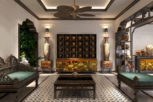 TOP 10 mẫu quạt trần indochine đẹp, sang trọng 9 Quạt trần Đông Dương