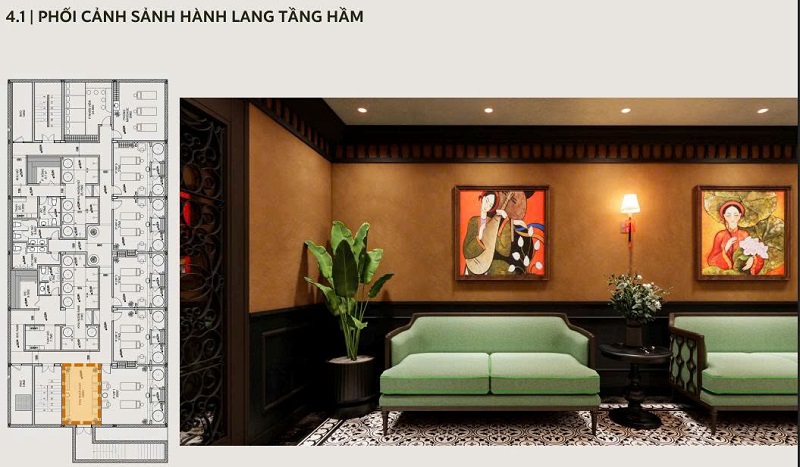 thi công nội thất spa phong cách Indochine