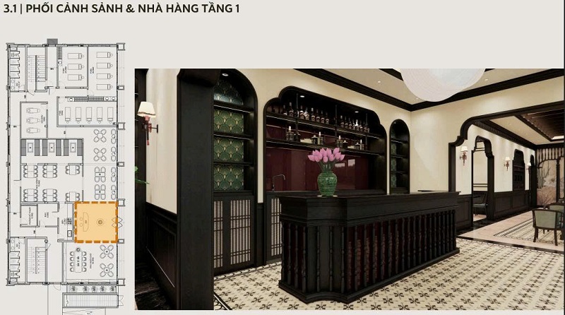 thi công nội thất spa phong cách Indochine