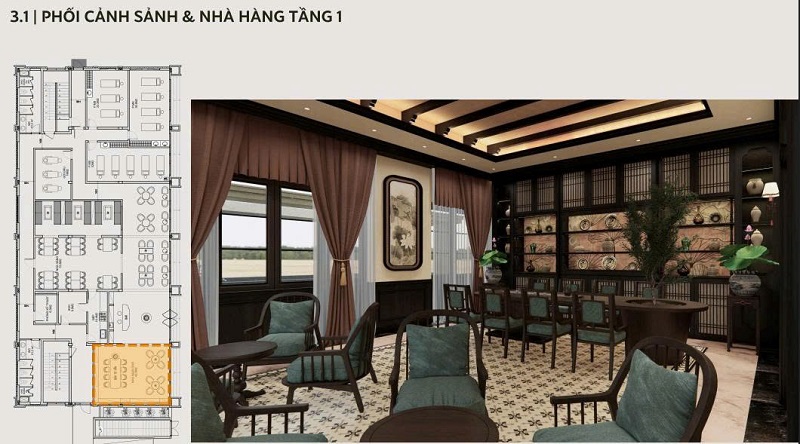 thi công nội thất spa phong cách Indochine