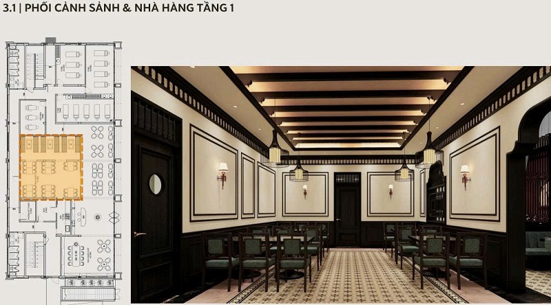 thi công nội thất spa phong cách Indochine