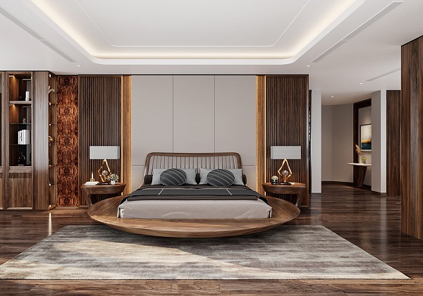 giường gỗ óc chó