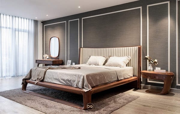 giường gỗ óc chó
